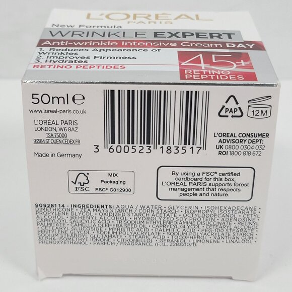 LOreal Paris Wrinkle Expert Anti-Wrinkle Intensive Day Cream 50ml NIB - Picture 5 of 5